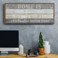 Home Is Where - Floater Framed Canvas Print