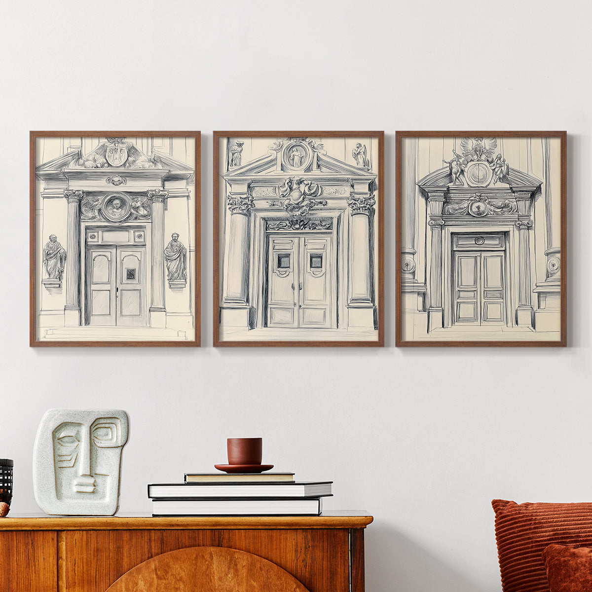 Landscape Study Series V - Restickable Framed Art Set