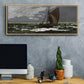 Stormy Seascape, 1867 - Floater Framed Canvas Print