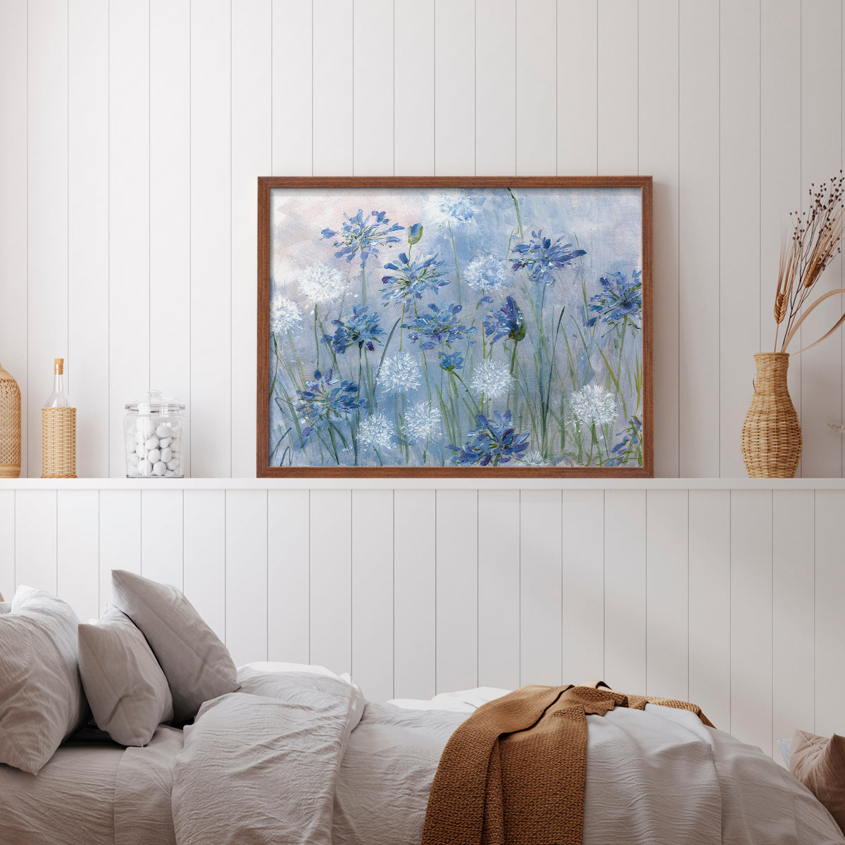 44430,flowers,art,blue,white,painting,framed artwork,nature,field,floral,decor,serene,canvas,landscape,home,interior,decoration,botanical,garden,spring,summer,colorful,creative,acrylic,blooming,fresh,petals,green,texture,beauty,arrangement,outdoor,delicate,lively,impressionistic,composition,peaceful,cheerful,modern art,design,Re-stickable,Animals