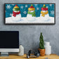 A Frosty Kiss - Floater Framed Canvas Print