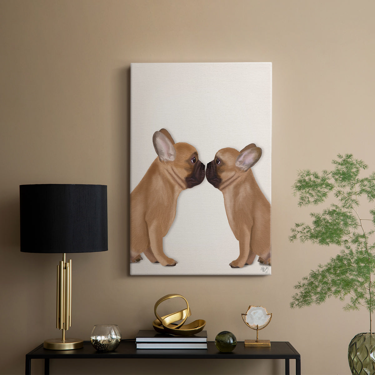 French Kiss Close Up I - Canvas Art Print
