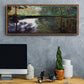 The Pond at Montgeron 2, 1876 - Floater Framed Canvas Print