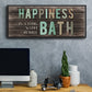 Happiness Bath - Floater Framed Canvas Print