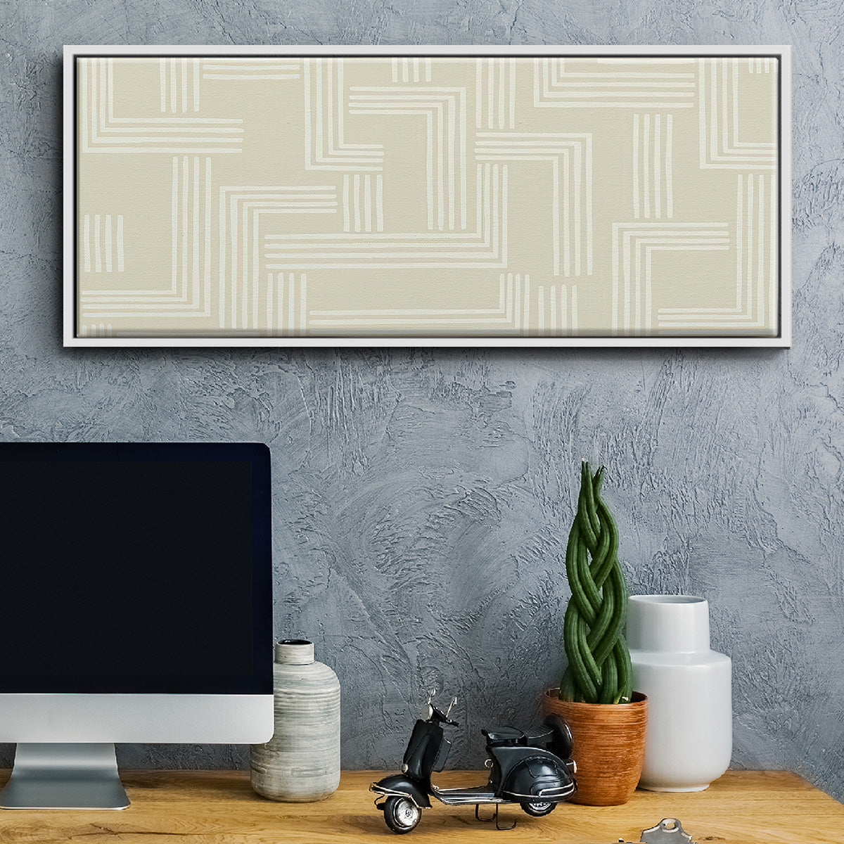 Roll Crossing III - Floater Framed Canvas Print