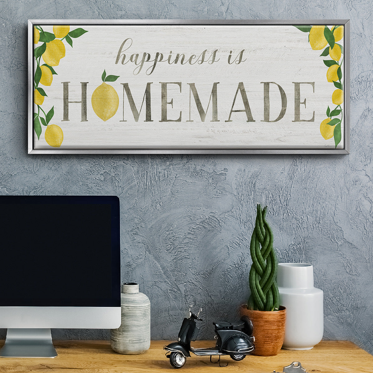 Homemade Lemons - Floater Framed Canvas Print