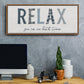Relax - Floater Framed Canvas Print