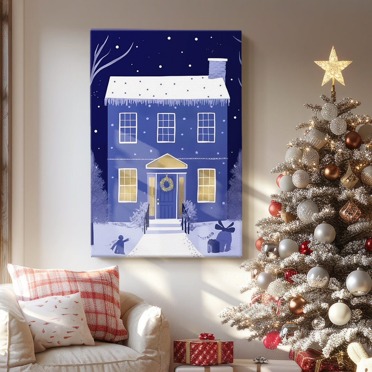 Powder Blue Serenade of Bells - Canvas Art Print