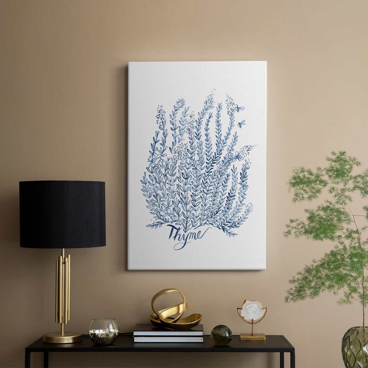 Summer Herb Garden Sketches IV - Canvas Art Print