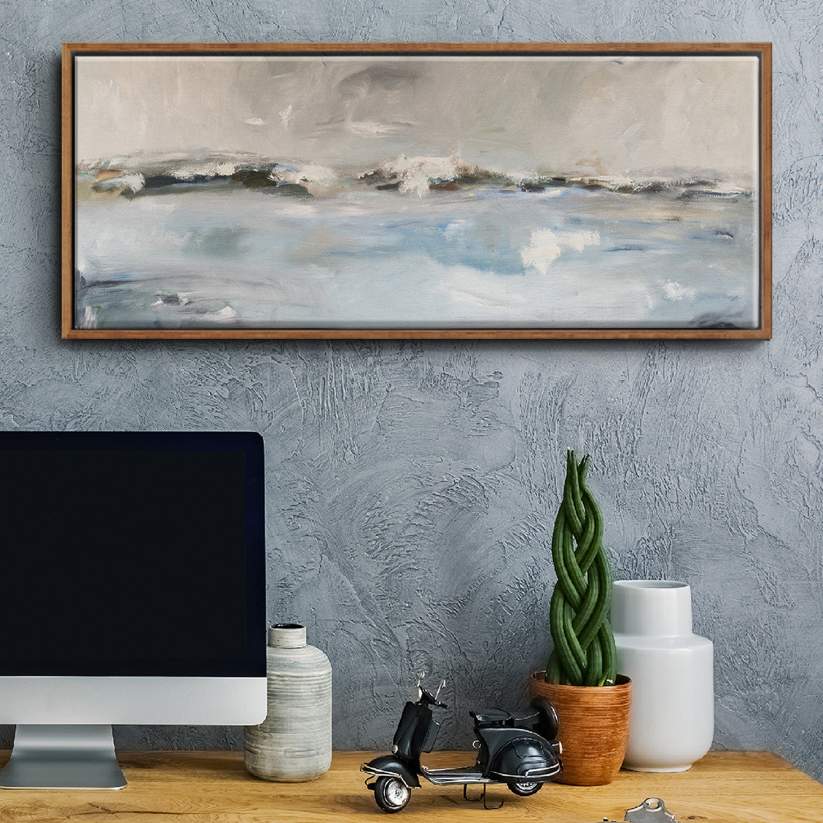 Surf Sans Turf - Floater Framed Canvas Print