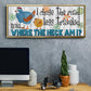 The Road Less - Floater Framed Canvas Print