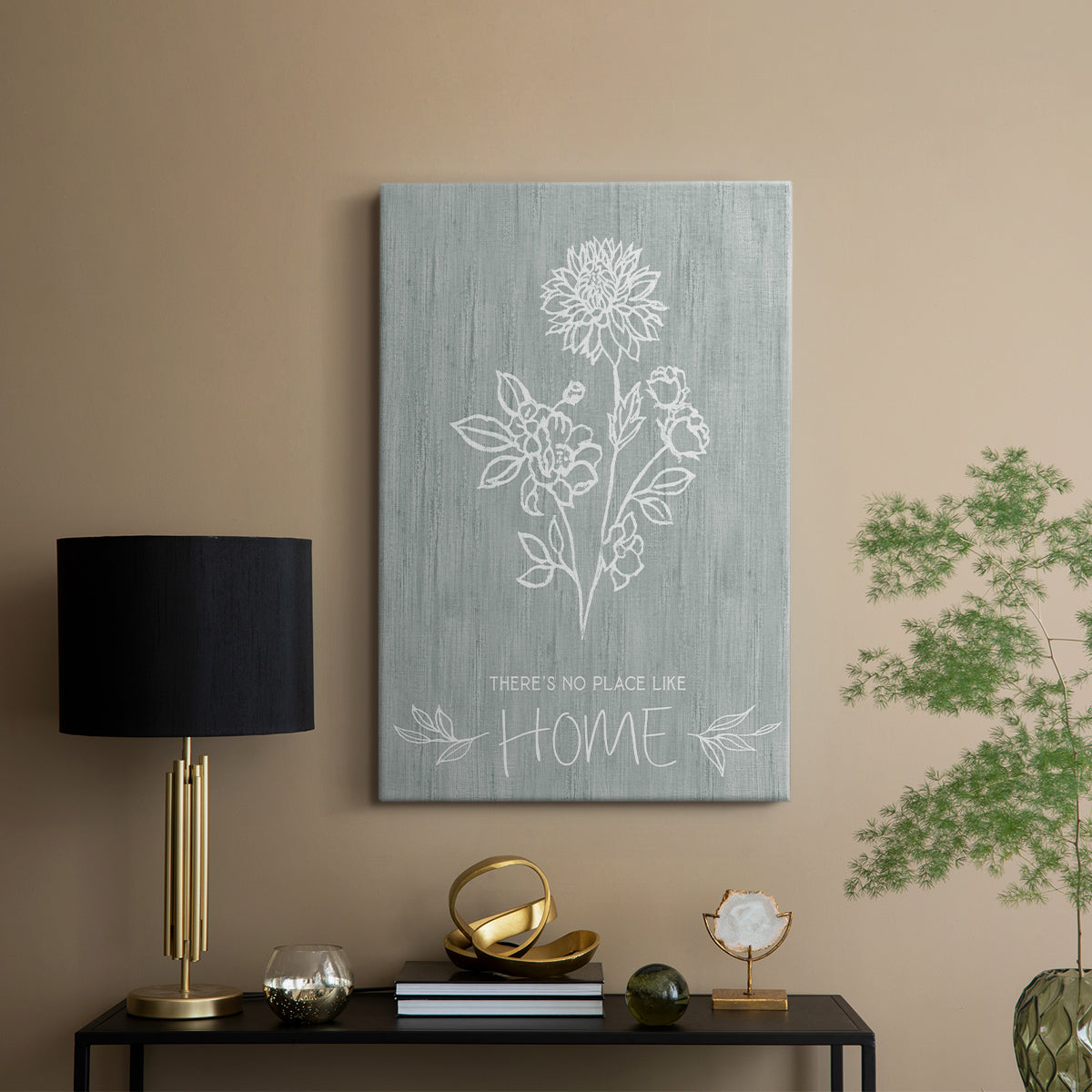 No Place Like Home Sketch - Canvas Art Print