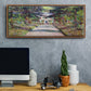 Pathway in Monet's Garden at Giverny, 1900 - Floater Framed Canvas Print