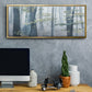 Chalky Misty Autumn Forest View - Floater Framed Canvas Print