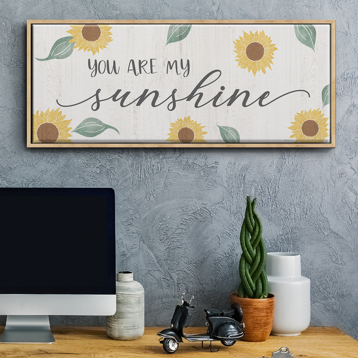 You Are My Sunshine - Floater Framed Canvas Print