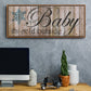 Baby It's Cold - Floater Framed Canvas Print
