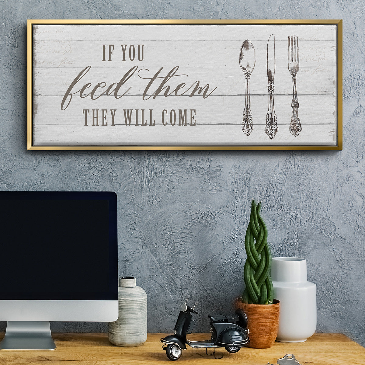 If You Feed Them - Floater Framed Canvas Print
