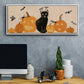 Pumpkin Patch Cats Collection D - Floater Framed Canvas Print