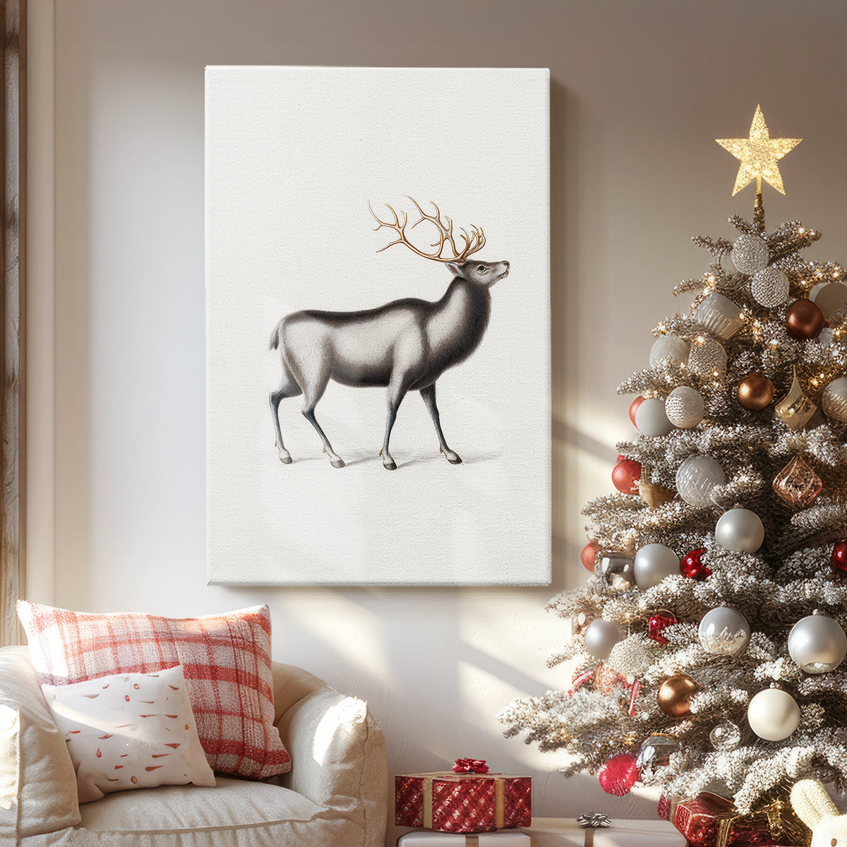Pearled Manger Blessing - Canvas Art Print