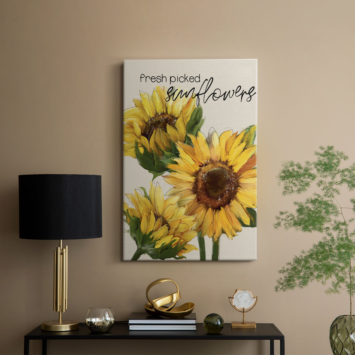 Fresh Picked Sunflowers - Canvas Art Print