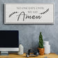 Say Amen - Floater Framed Canvas Print