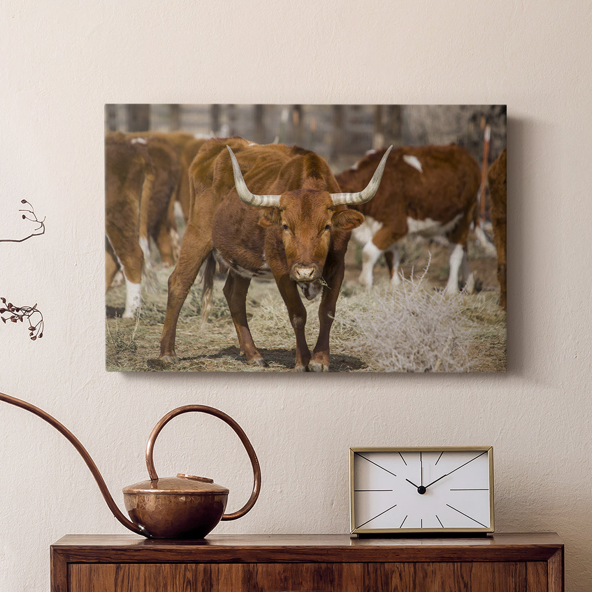 Longhorns - Canvas Art Print