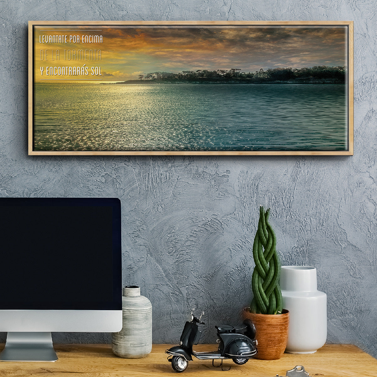 Encontraras - Floater Framed Canvas Print
