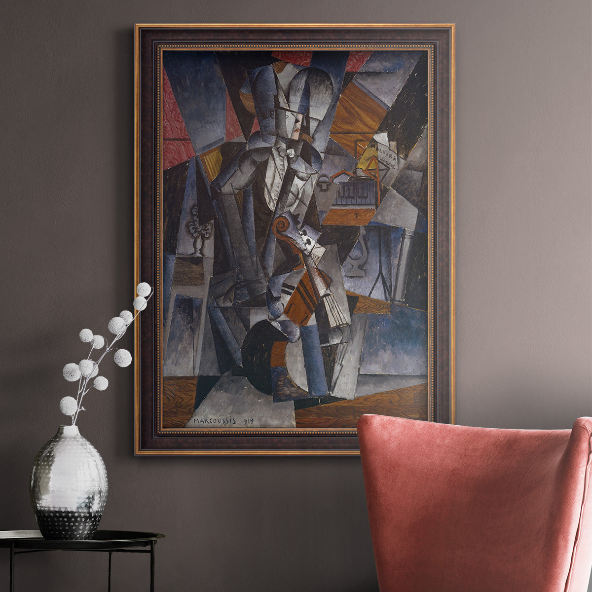 The Musician - Ornate Framed Canvas Print
