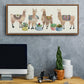 Llama Party - Floater Framed Canvas Print