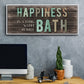 Happiness Bath - Floater Framed Canvas Print