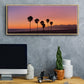 Sunset of Santa Monica - Floater Framed Canvas Print