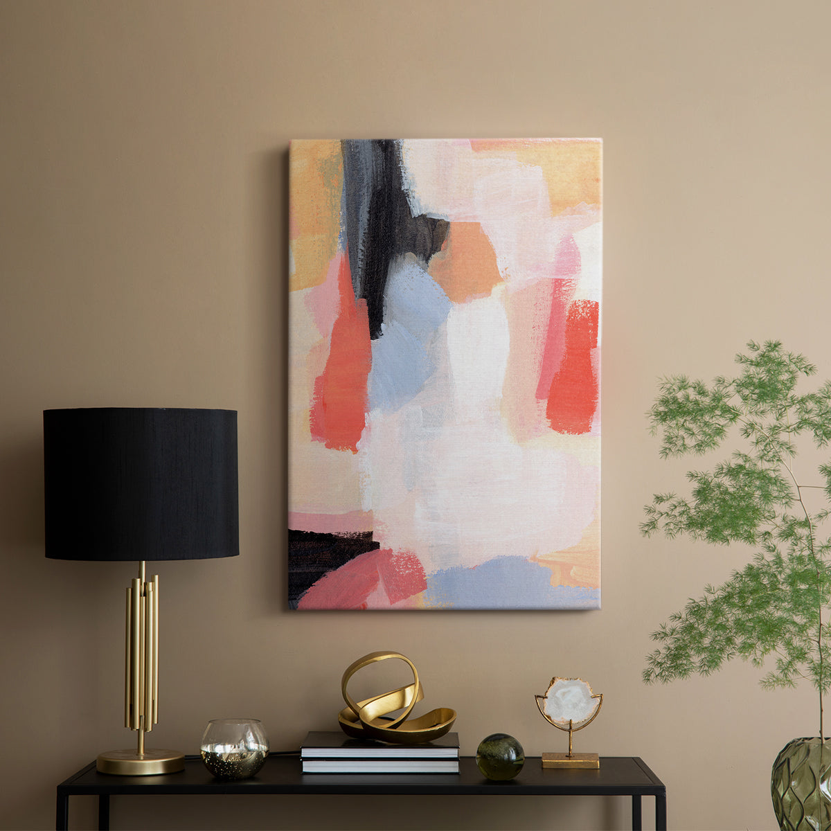 Aerial Scarlet II - Canvas Art Print