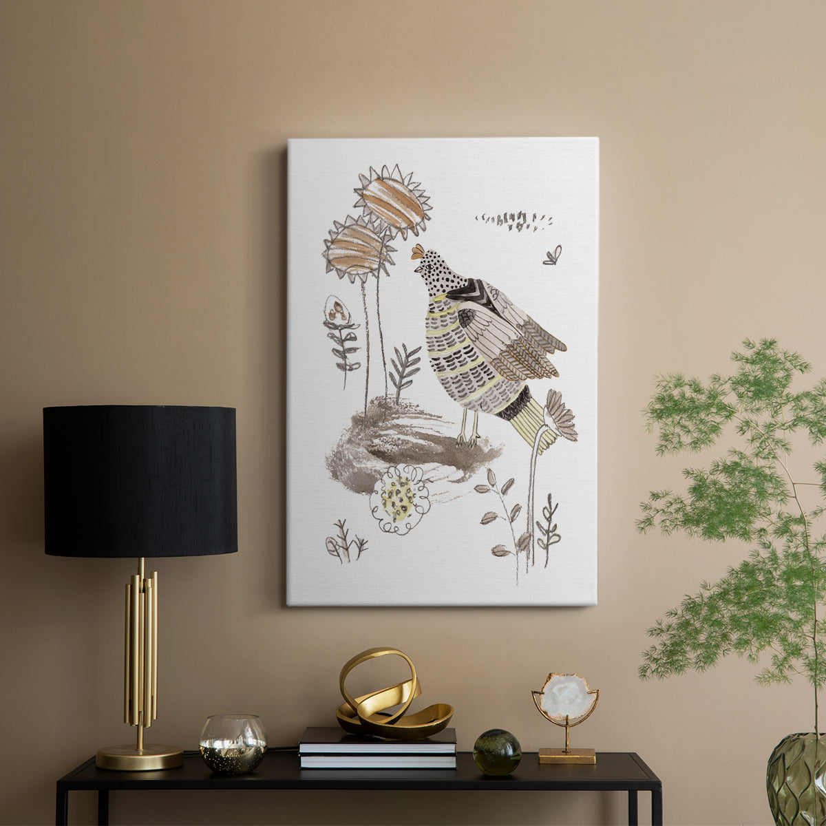 Glowing Garden at Dusk IV - Canvas Art Print