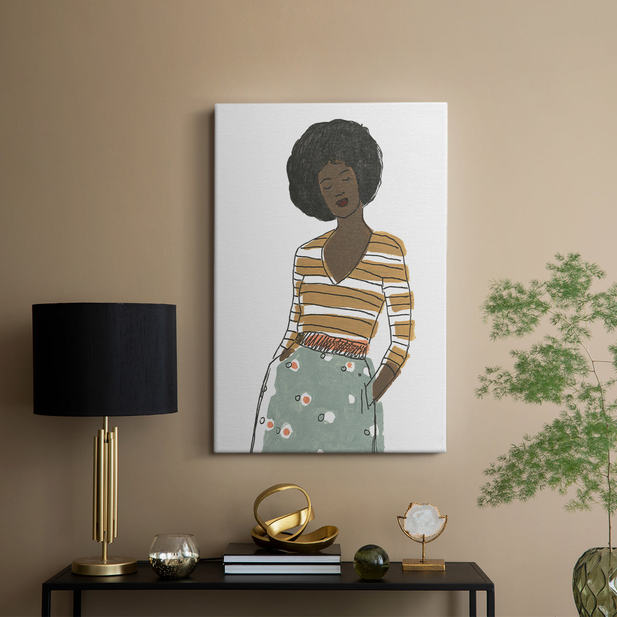 Fashion Vignette II - Canvas Art Print