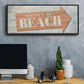 Welcome to the Beach - Floater Framed Canvas Print