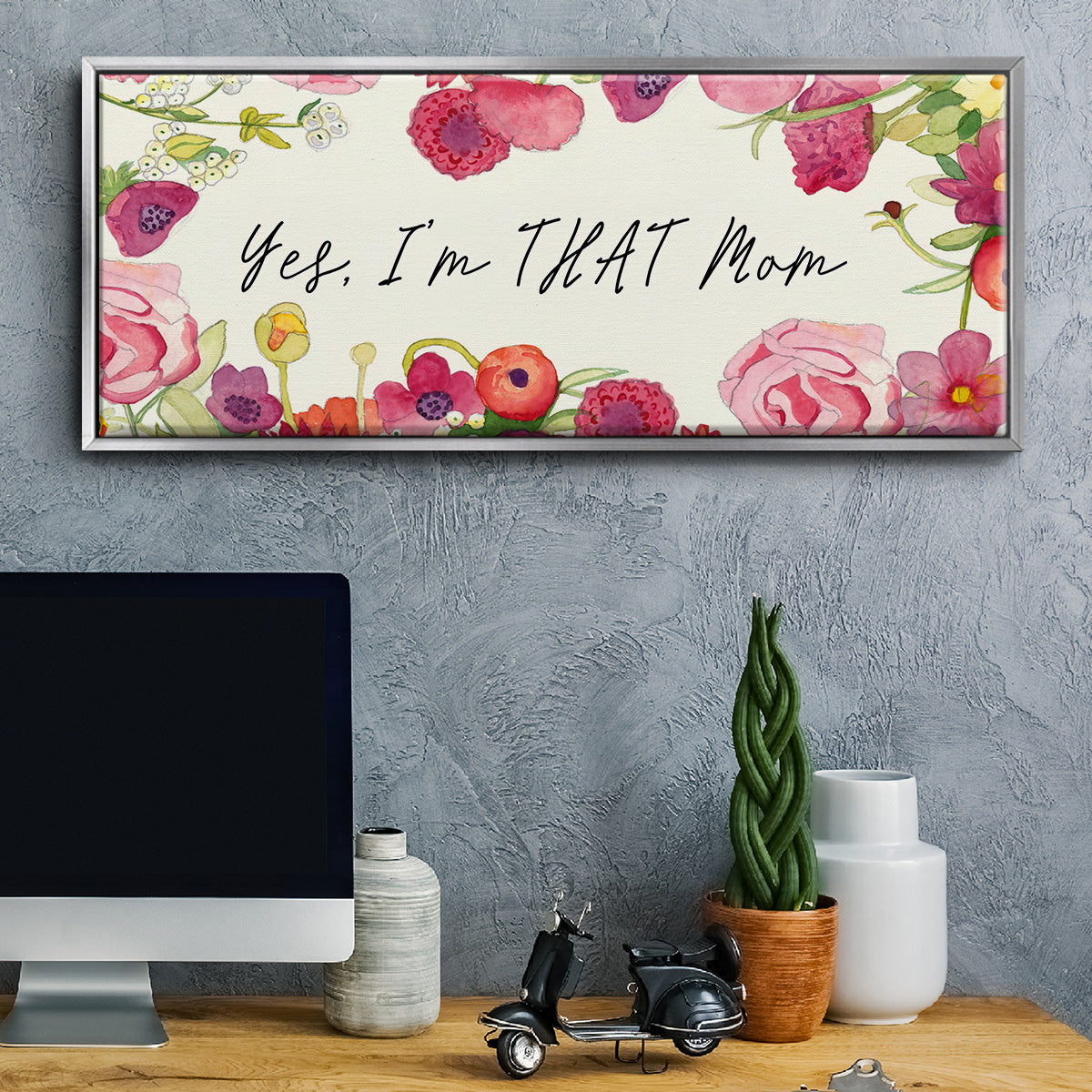 You Da Mom Collection D - Floater Framed Canvas Print
