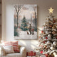 Eve of Soft Linen Evergreen - Canvas Art Print