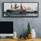 Ships in Harbor, 1873 - Floater Framed Canvas Print