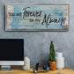 Forever Always - Floater Framed Canvas Print