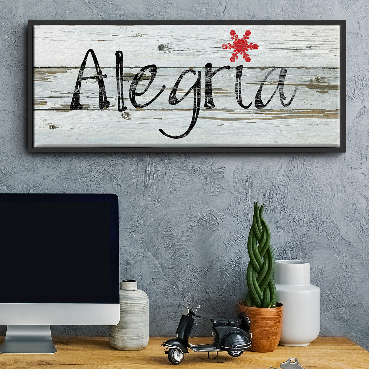 Alegria - Floater Framed Canvas Print