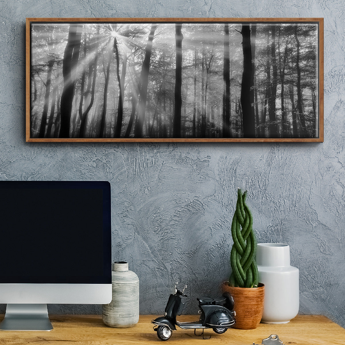Breaking Through - Floater Framed Canvas Print