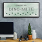 Dinomite - Floater Framed Canvas Print