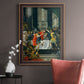 Classical historical painting of Alexander the Great by Donato Creti in an ornate bronzed mahogany wood frame displayed in a neutral interior setting.