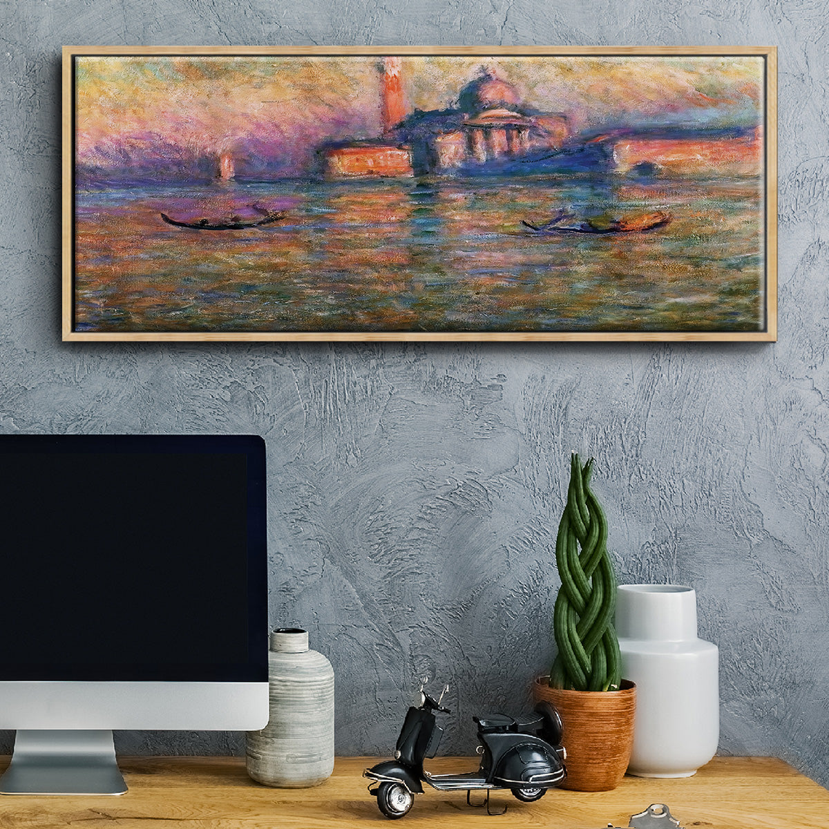 San Giorgio Maggiore, 1908 - Floater Framed Canvas Print