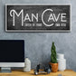 Man Cave - Floater Framed Canvas Print