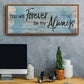 Forever Always - Floater Framed Canvas Print