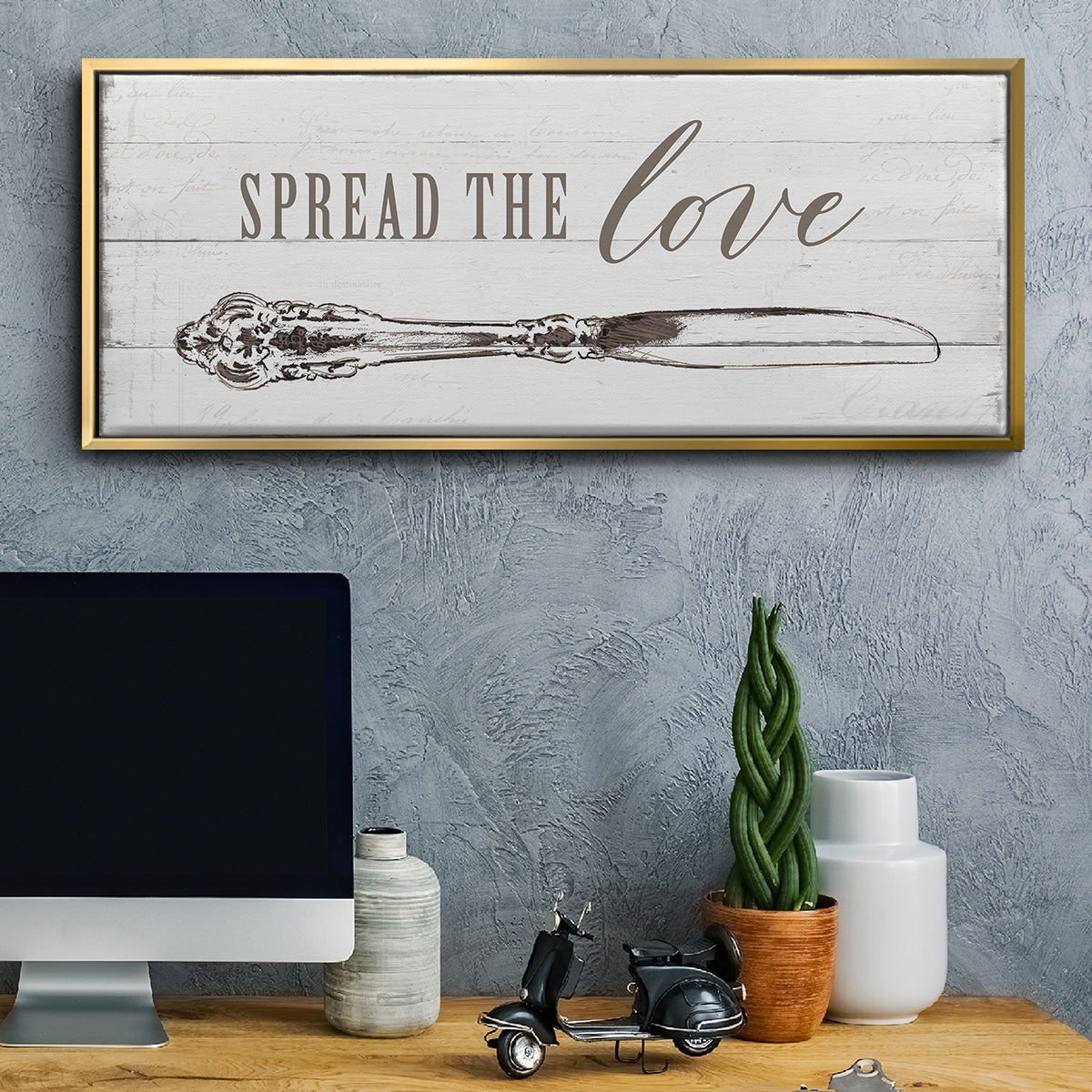 Spread the Love - Floater Framed Canvas Print