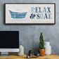 Relax and Soak - Floater Framed Canvas Print
