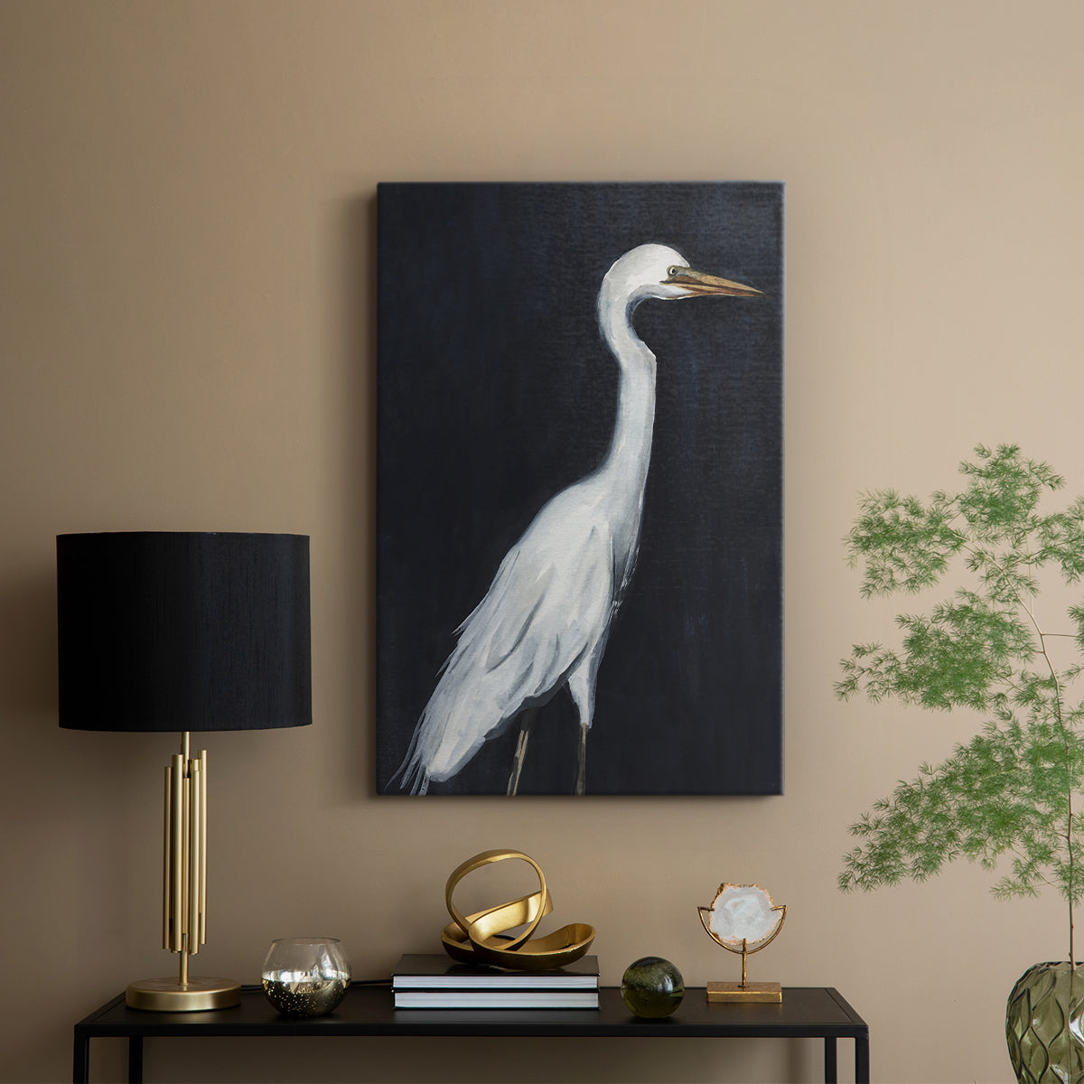 Calm Great Egret II - Canvas Art Print