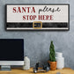 Santa Stop - Floater Framed Canvas Print